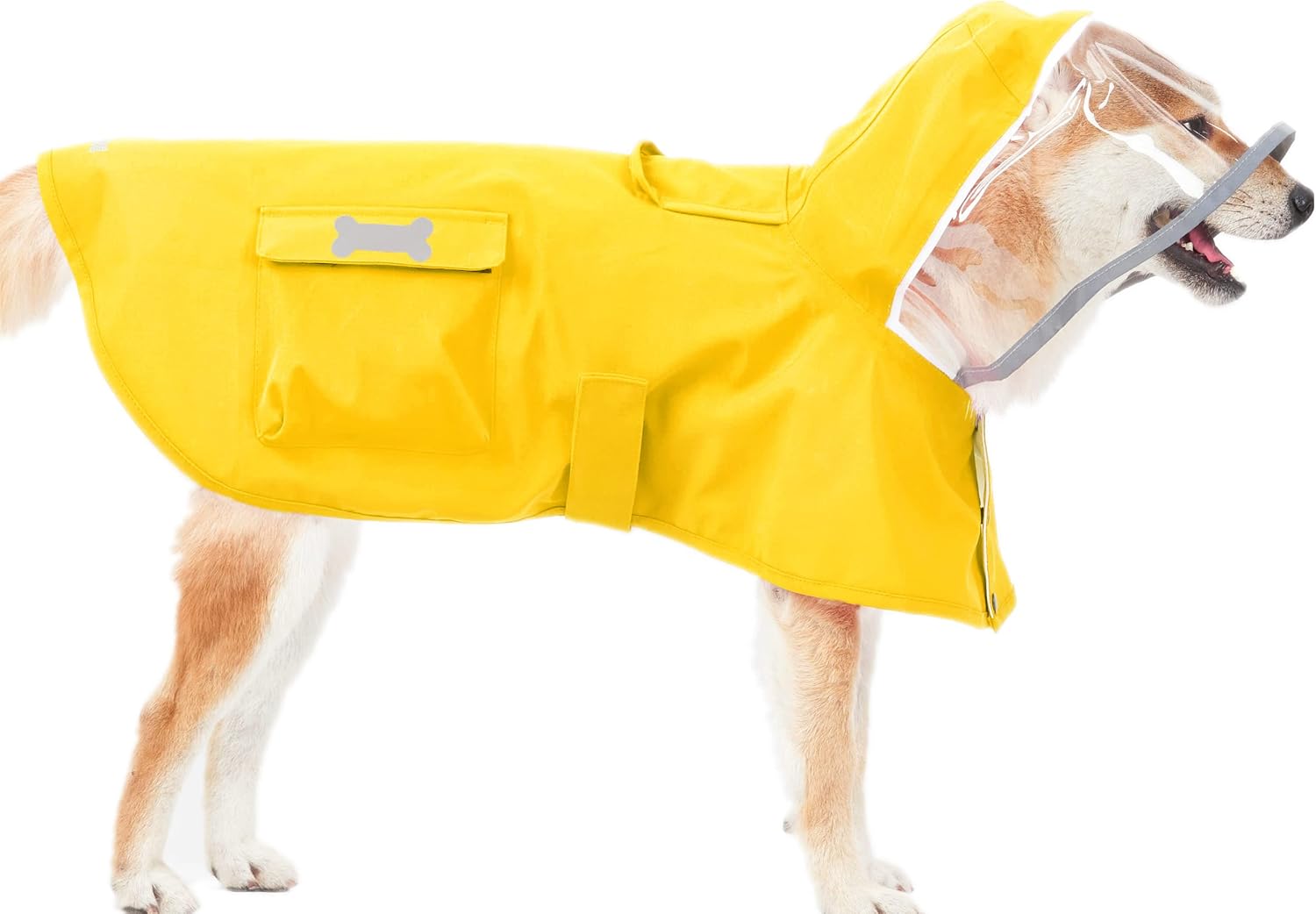 Dog Raincoat,Waterproof Rain Poncho with Hoodie, High Reflective Adjustable Pet Rain Jacket with Leash Hole for Small Medium and Large Dogs (Pink, X-Small) - Image 9