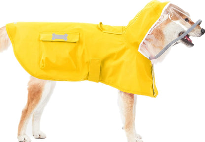 Dog Raincoat,Waterproof Rain Poncho with Hoodie, High Reflective Adjustable Pet Rain Jacket with Leash Hole for Small Medium and Large Dogs (Pink, X-Small) - Image 9
