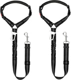 BWOGUE 2 Packs Dog Cat Safety Seat Belt Strap Car Headrest Restraint Adjustable Nylon Fabric Dog Restraints Vehicle Seatbelts Harness - Image 11