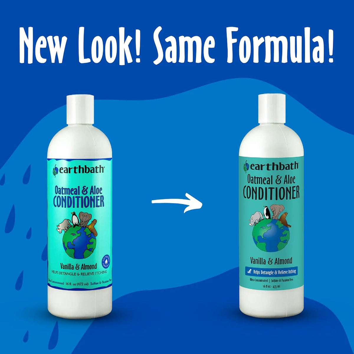 earthbath, Oatmeal & Aloe Conditioner - Dog Conditioner for Allergies & Itching, Dry Skin, Dog Wash that Helps Detangle & Relieve Itching, Made in USA, Cruelty Free Pet Conditioners - 16 Oz (1 Pack) - Image 2