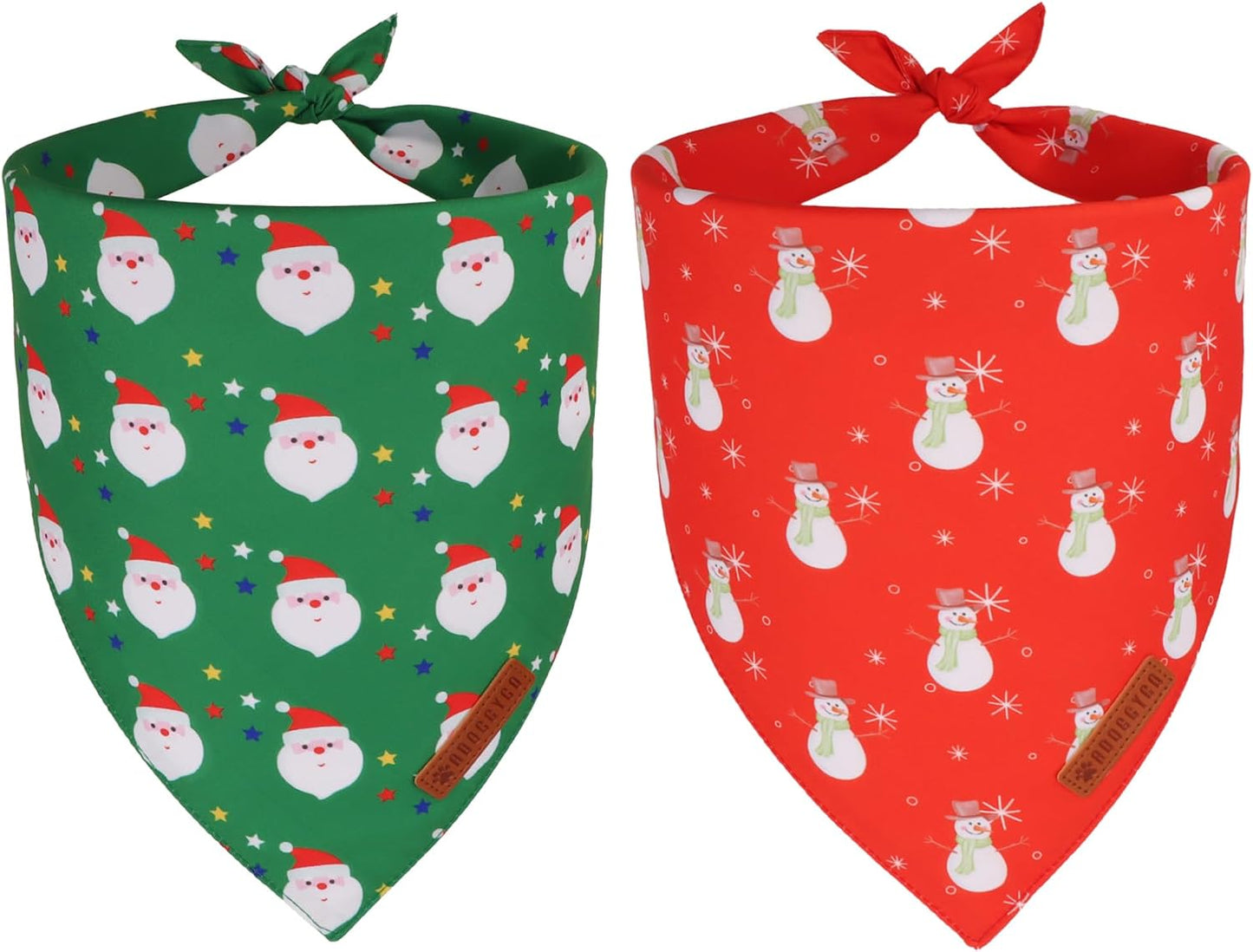 ADOGGYGO Star Dog Bandana 2 Pack, Reversible Red Blue Patriotic Pet Scarf Bib, Adjustable Fit 4th of July Star Bandanas for Medium Large Dogs Pets (Large) - Image 15