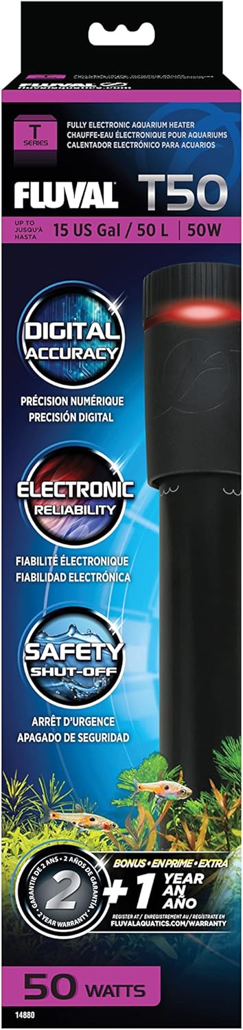 Fluval T200 Fully Electronic Heater for Freshwater Aquariums up to 65 Gal. - Image 10