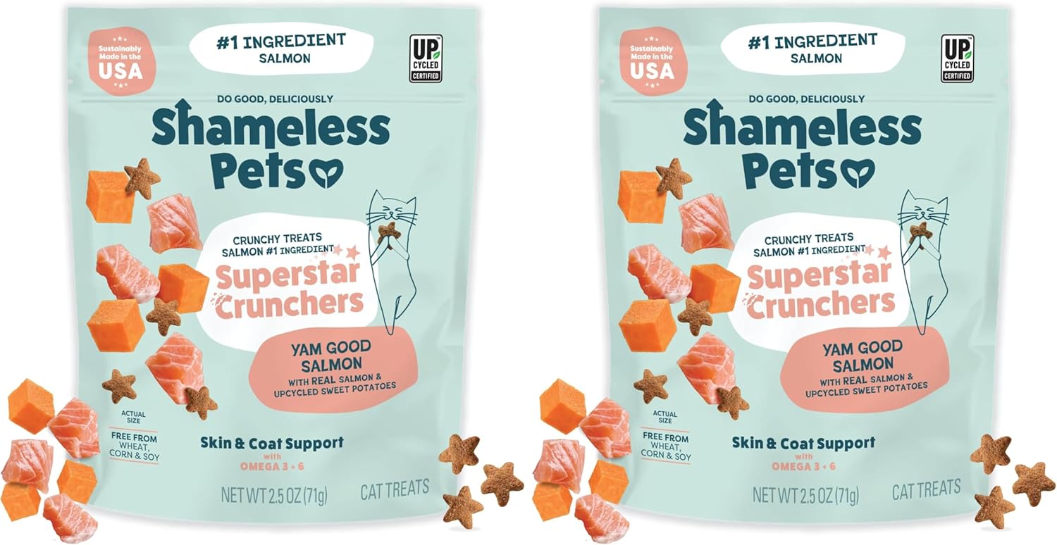 Shameless Pets Crunchy Cat Snacks & Treats - Healthy Cat Treats for Indoor Cats & Kittens with Catnip, Real Chicken & Digestive Support, Catnip N Chill (2.5 oz) - Image 14