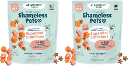 Shameless Pets Crunchy Cat Snacks & Treats - Healthy Cat Treats for Indoor Cats & Kittens with Catnip, Real Chicken & Digestive Support, Catnip N Chill (2.5 oz) - Image 14