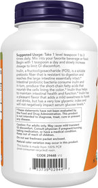 NOW Foods Supplements, Inulin Prebiotic Pure Powder, Certified Organic, Non-GMO Project Verified, Intestinal Support*, 8-Ounce - Image 3