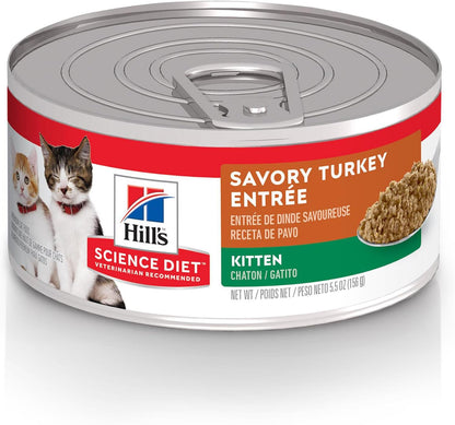 Hill's Science Diet Kitten Wet Cat Food Variety Pack, Liver & Chicken, Salmon Minced, 2.9 oz. Cans, 12-Pack - Image 14
