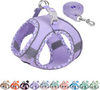 AIITLE Tiny Dog Harness - Lightweight Mesh Step-in Vest for Puppy, Reflective & Escape-Proof Design with High-Stick Magic Tape - Indoor/Outdoor Use for Chihuahua, Maltese, Shih Tzu(Brown-Beige, XXXS) - Image 14