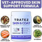 Tratez dog itch relief soft chews premium pet care