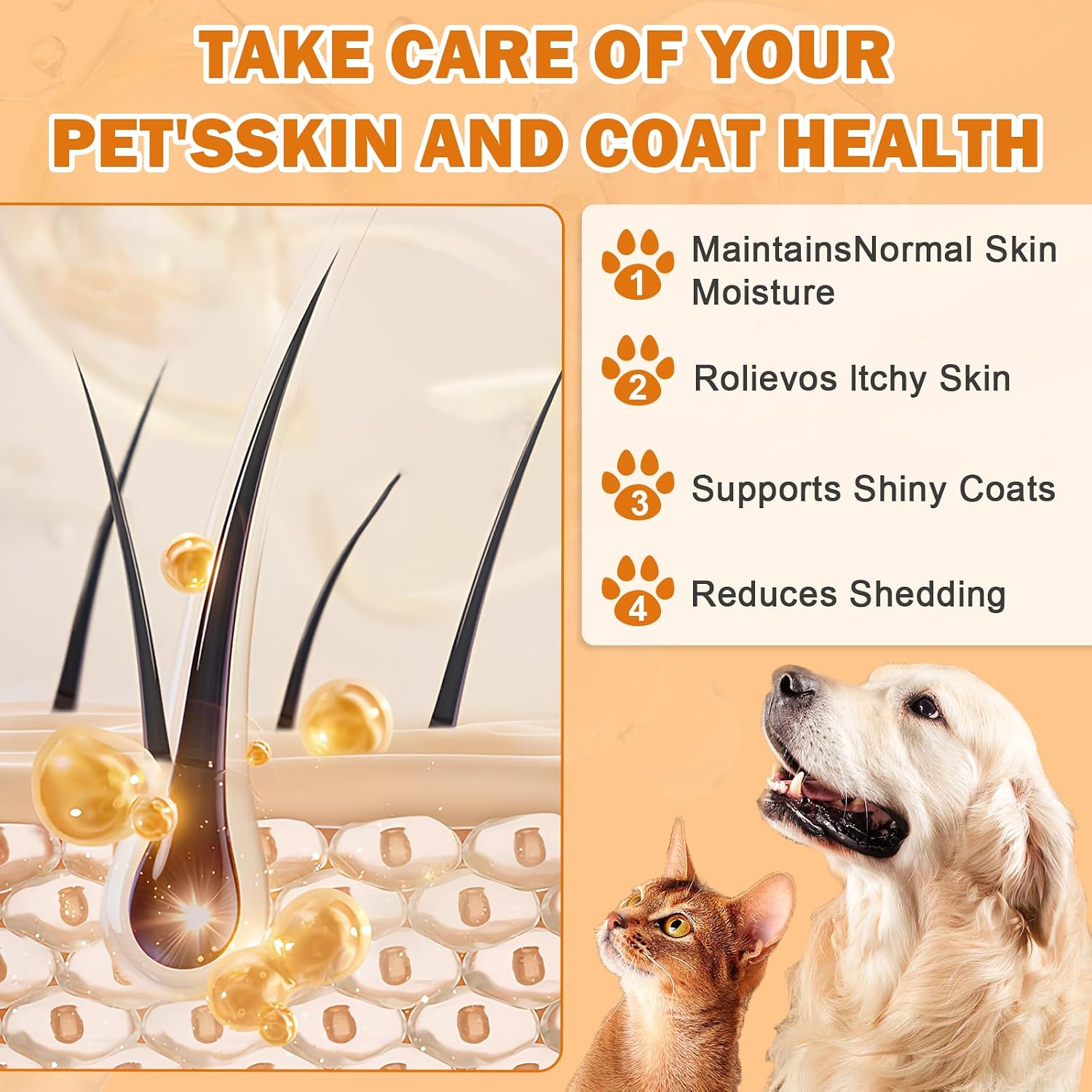 Picpow pet fish oil liquid supplement pump dispenser close up view