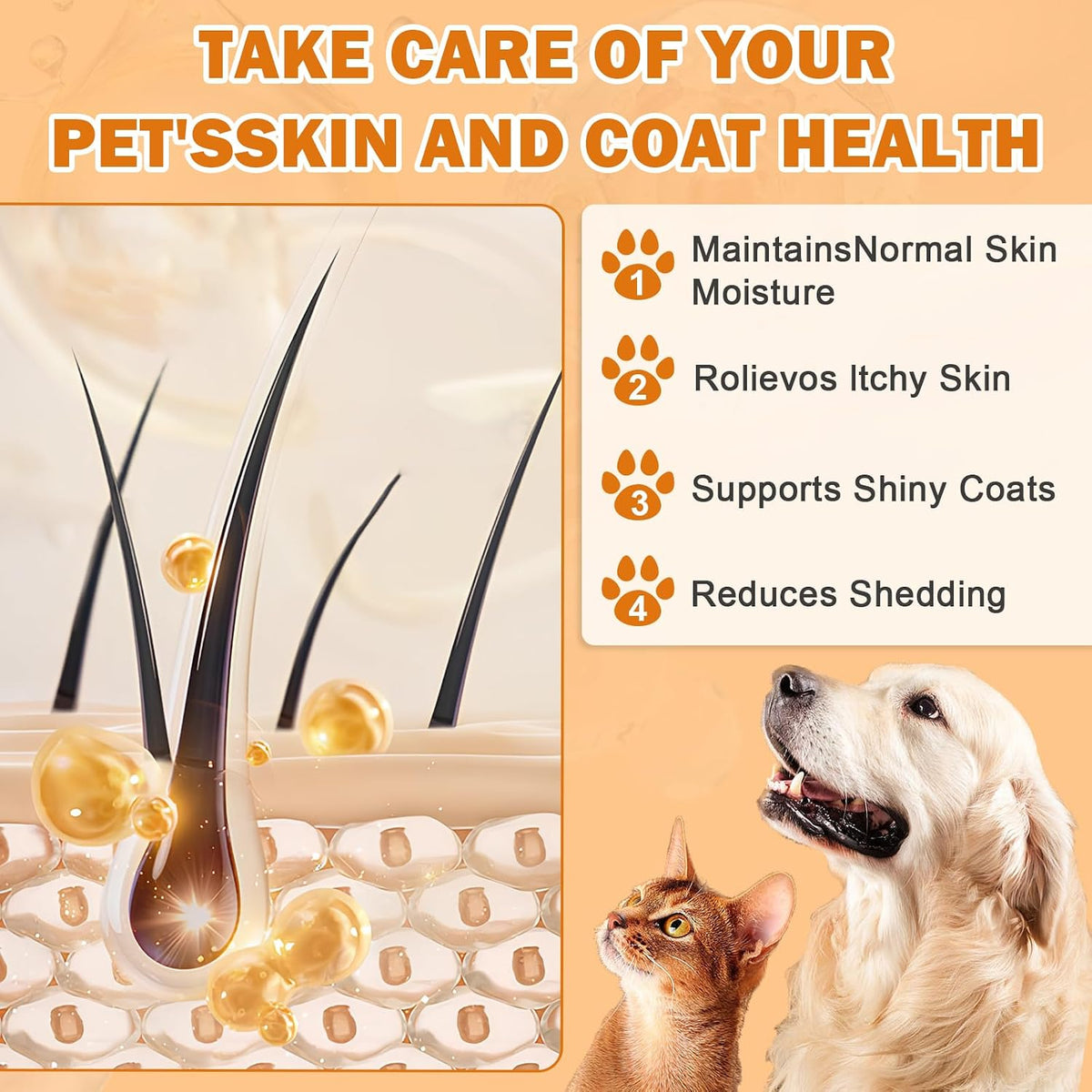 Picpow pet fish oil liquid supplement pump dispenser close up view