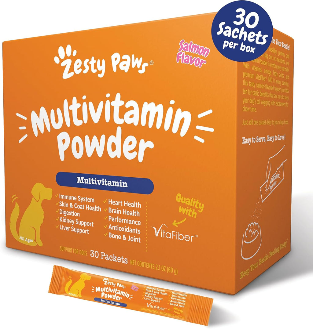 Zesty Paws Dog Multivitamin, Chewable Dog Vitamins and Supplements for Hip & Joints, Skin & Coat, Omega 3 Fish Oil for Dogs- Senior & Puppy Multivitamin- Chicken- 90ct - Image 10