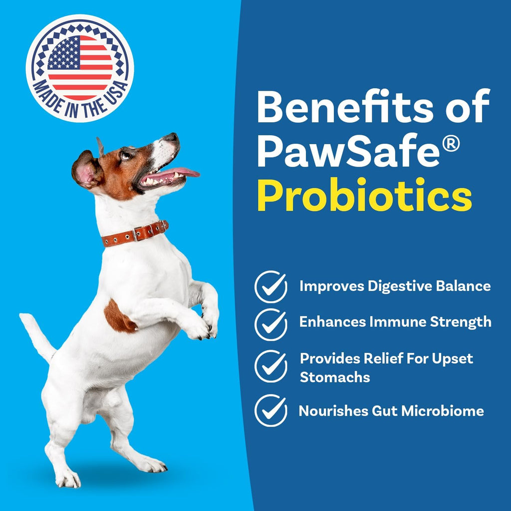 PawSafe honey chicken flavor probiotic chews for picky eaters close up view.