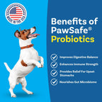PawSafe honey chicken flavor probiotic chews for picky eaters close up view.
