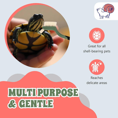 Snout and Shell blue turtle brush showing angular grip design