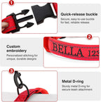 CHRYMPETIC personalized dog collar with plastic quick release locking buckle