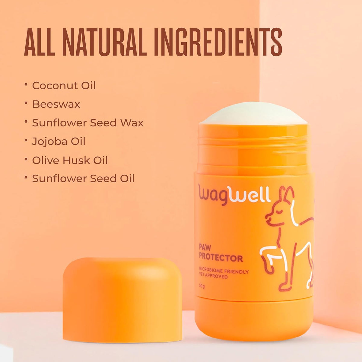 WagWell dog grooming balm close up