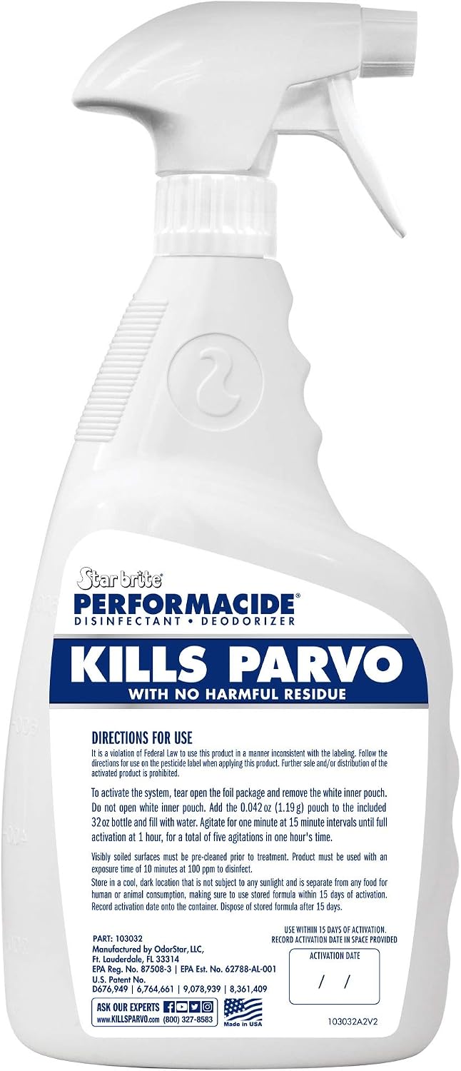 Star Brite Performacide active formula label and EPA registration details