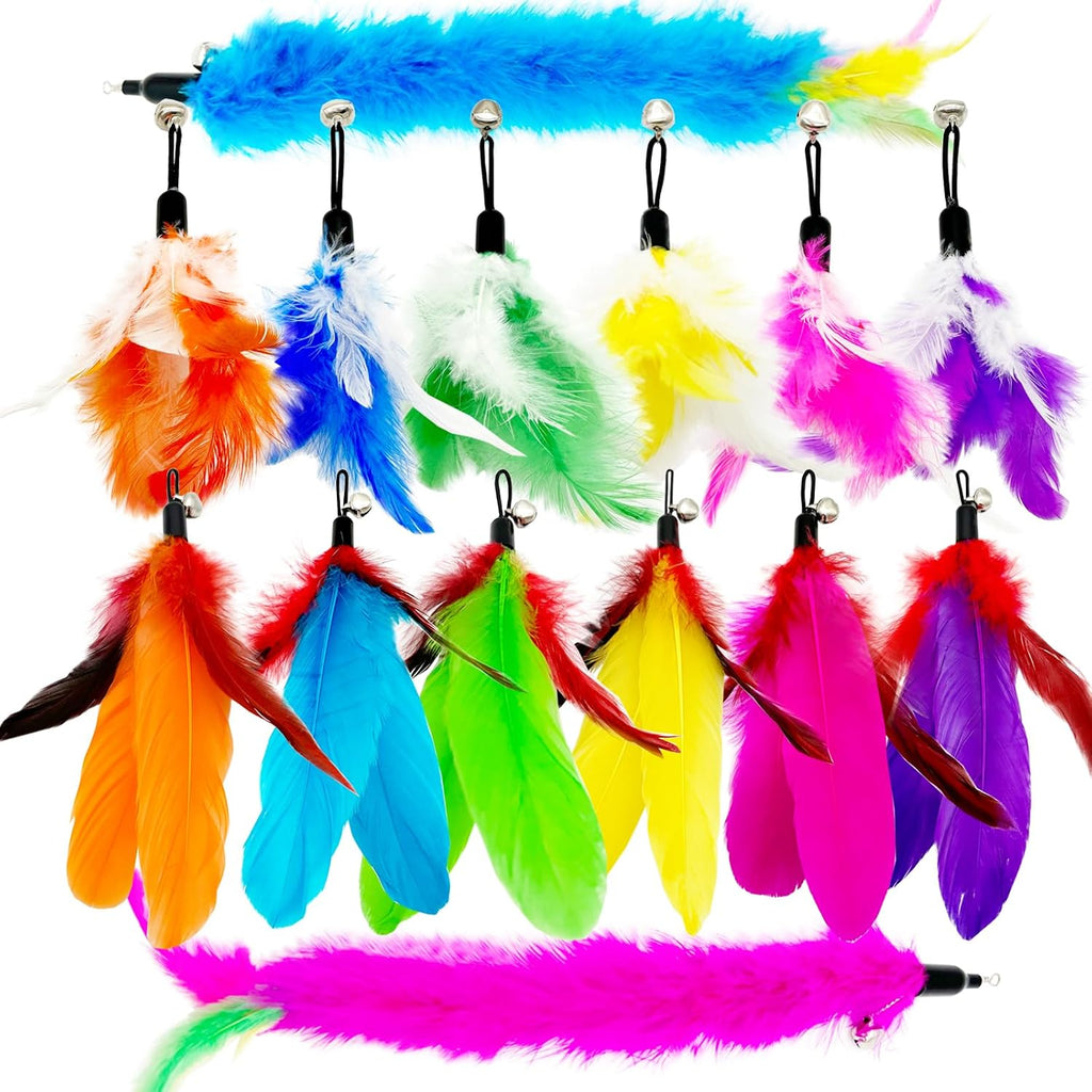 Durable and lightweight pet-safe cat feather wand refills imported from USA for Indian pet owners.