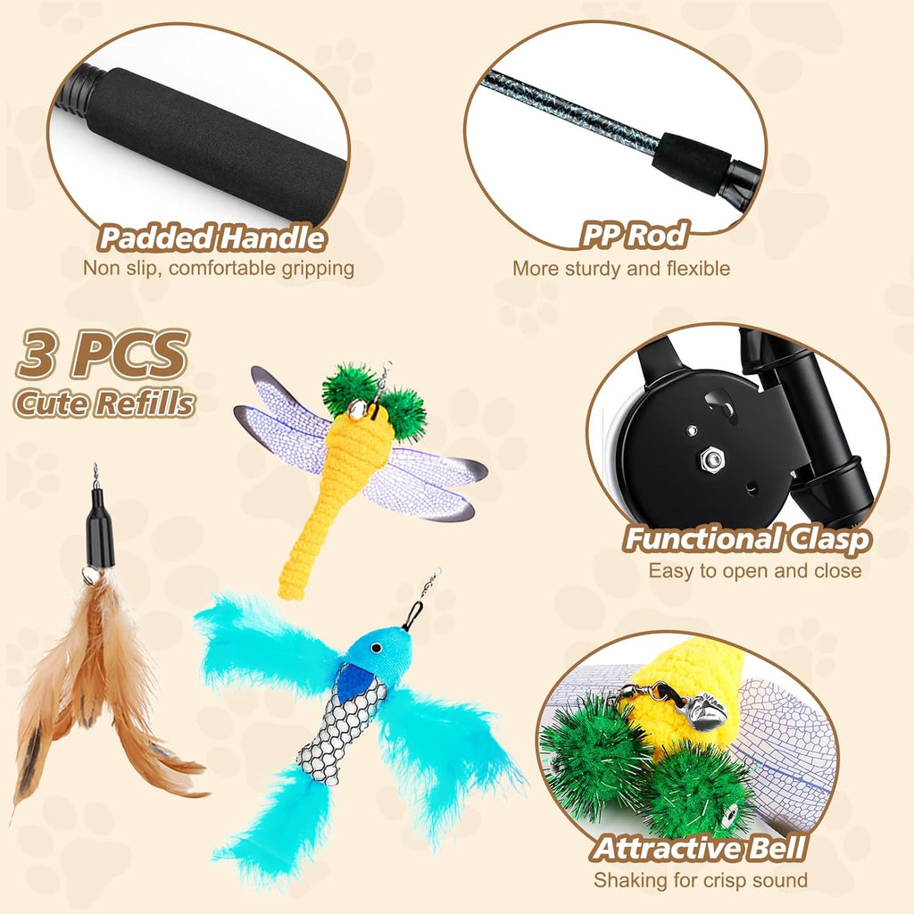 Dragonfly refill attachment showcasing colorful plush design and texture