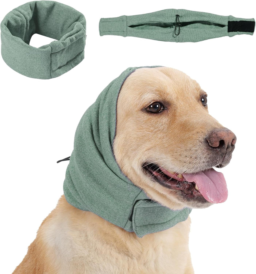 Dog Calming Hoodie, No Shake Ear Wraps for Dogs, Adjustable Dog Ear Muffs for Noise Protection, Ear Wrap Head Cover for Head Warp Anxiety Relief, Hematoma, Grooming and Force Drying - Image 11
