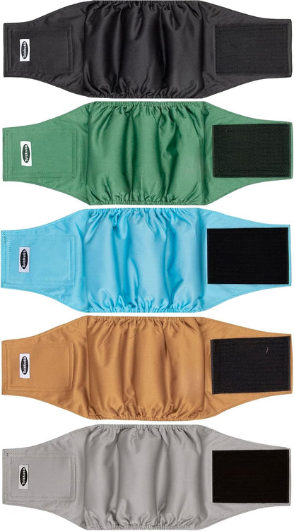 Male Dog Diapers, High Absorbing Dog Belly Bands for Male Dogs, Washable Reusable Dog Males Wraps(5 Pack) - Image 15