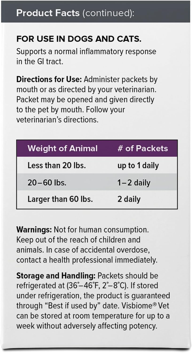 Visbiome authentic USA imported pet probiotic box presentation