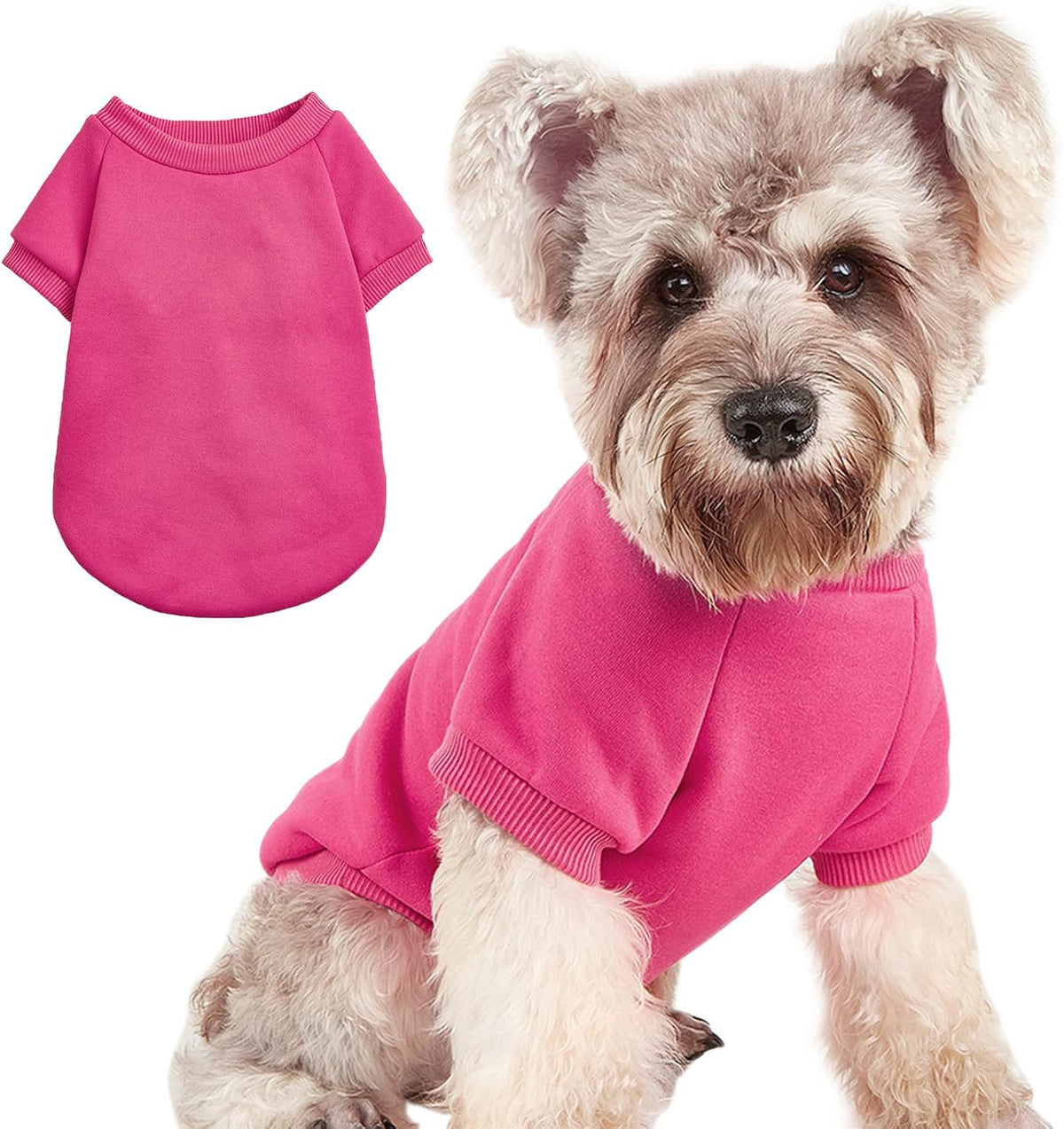 Puppy Sweater for Small Dogs Clothes Warm Winter Cat Clothe Pet Sweatshirt Knitwear Doggie Kitten Clothing, Green, Medium - Image 14