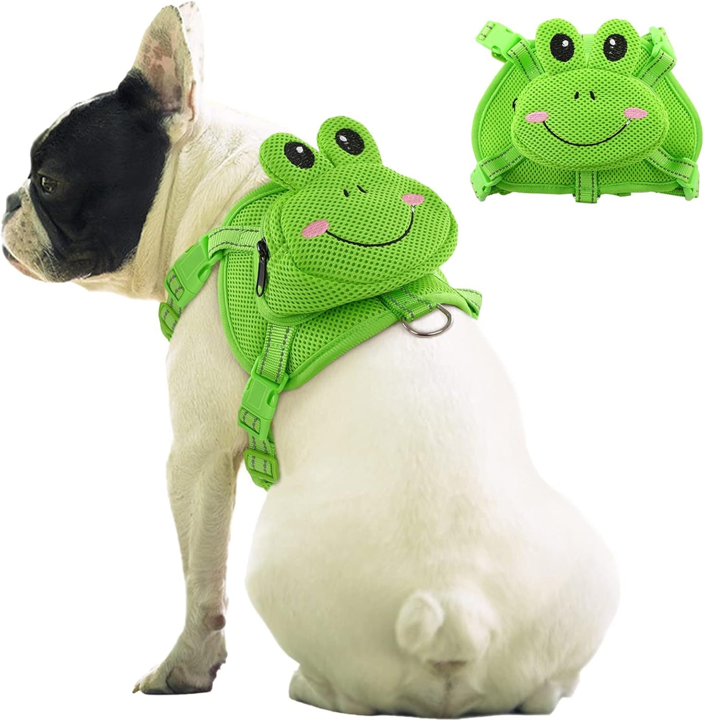 Front view of shark shaped pet carrier bag for dogs