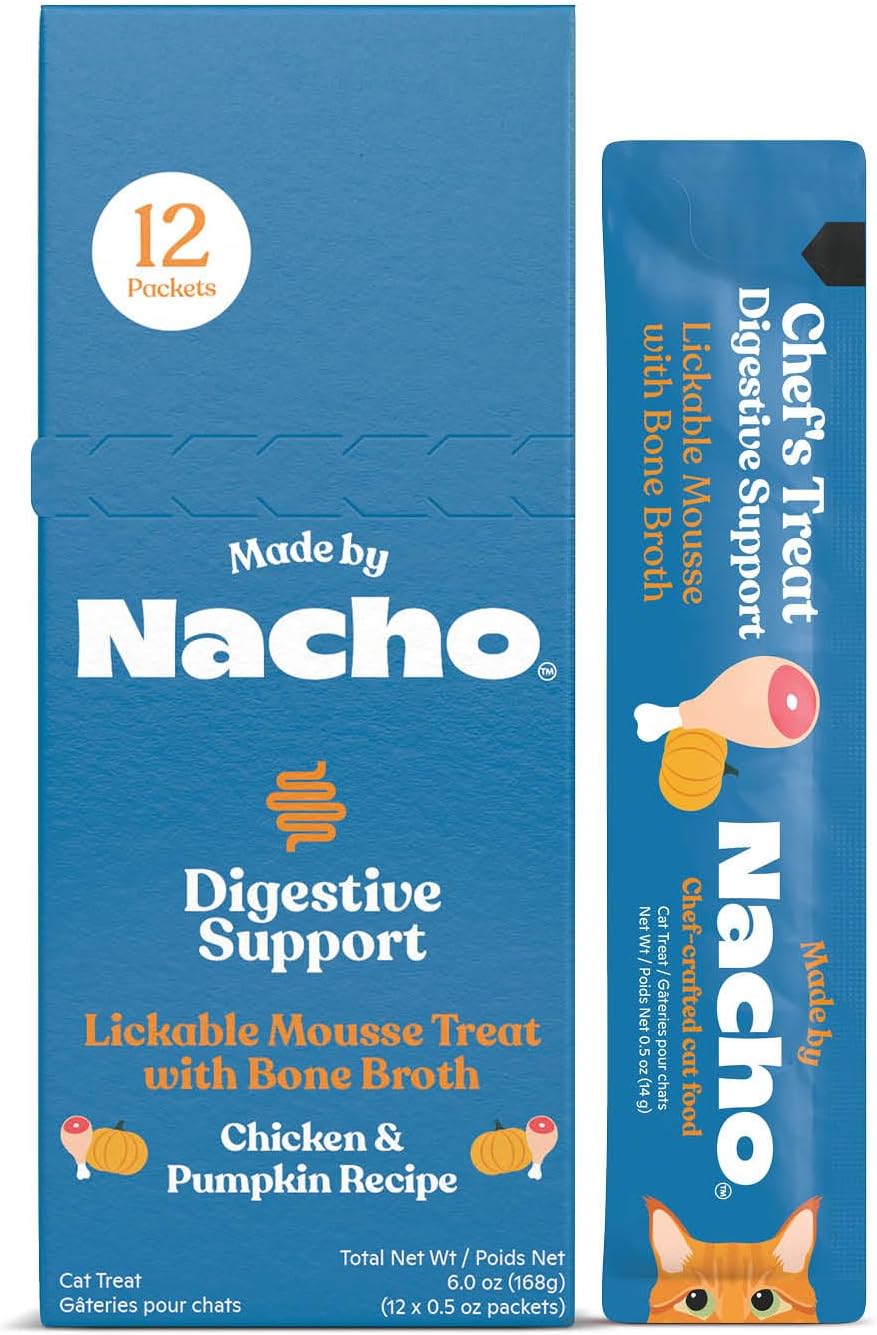Made by Nacho Lickable Cat Treats Mousse Tubes 12 Count with Bone Broth Chicken Recipe (.5 oz) No Grains, Corn, Wheat or Soy - Image 9