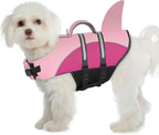 Queenmore Dog Life Jacket Small Dog Life Vest for Swimming Boating in Pool Lake with Shark Fin, Rescue Handle, Leash Hook, Reflective Strip,Light Weight - Image 11