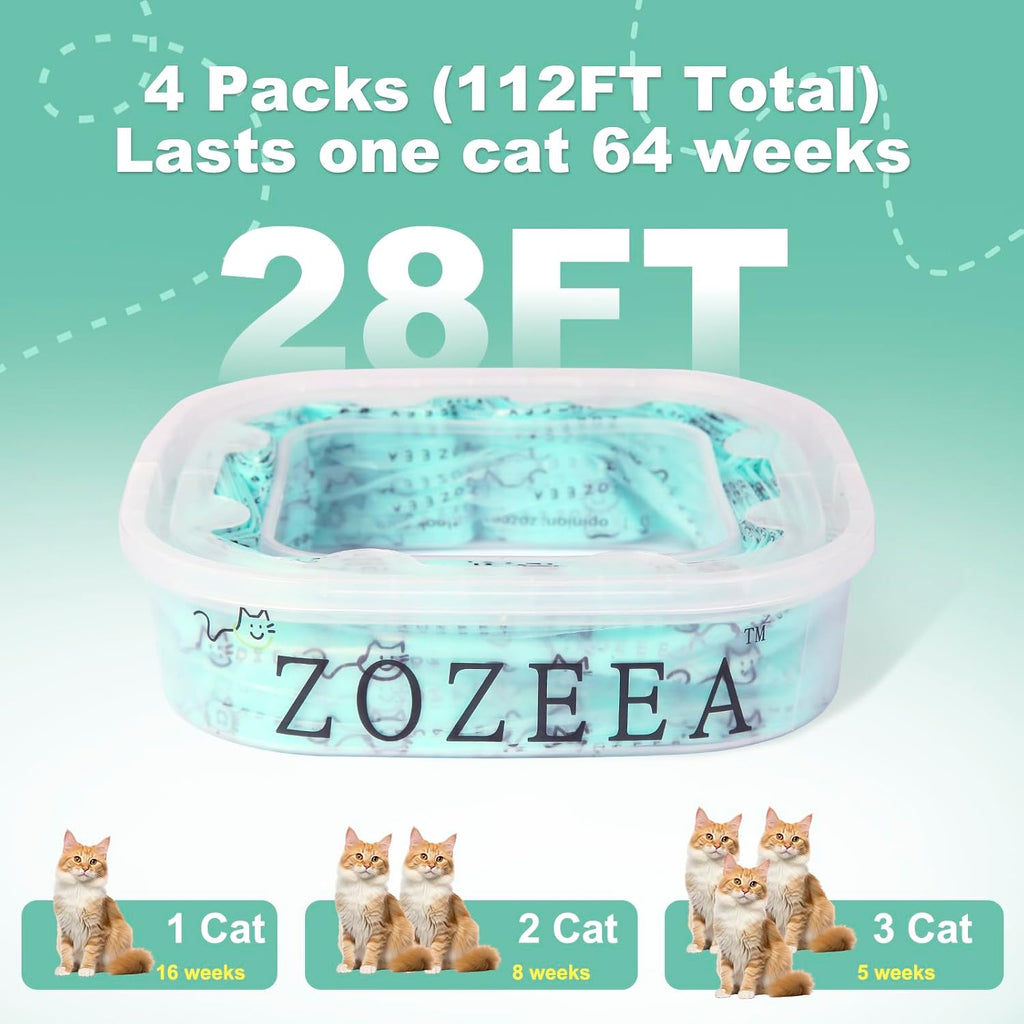 Zozeea heavy duty odor blocking cat litter bags installation view