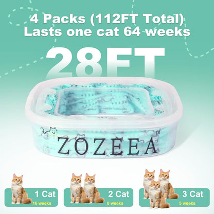 Zozeea heavy duty odor blocking cat litter bags installation view