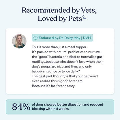 Authentic Pawfy Orahound pet supplement packaging detailing daily serving directions.