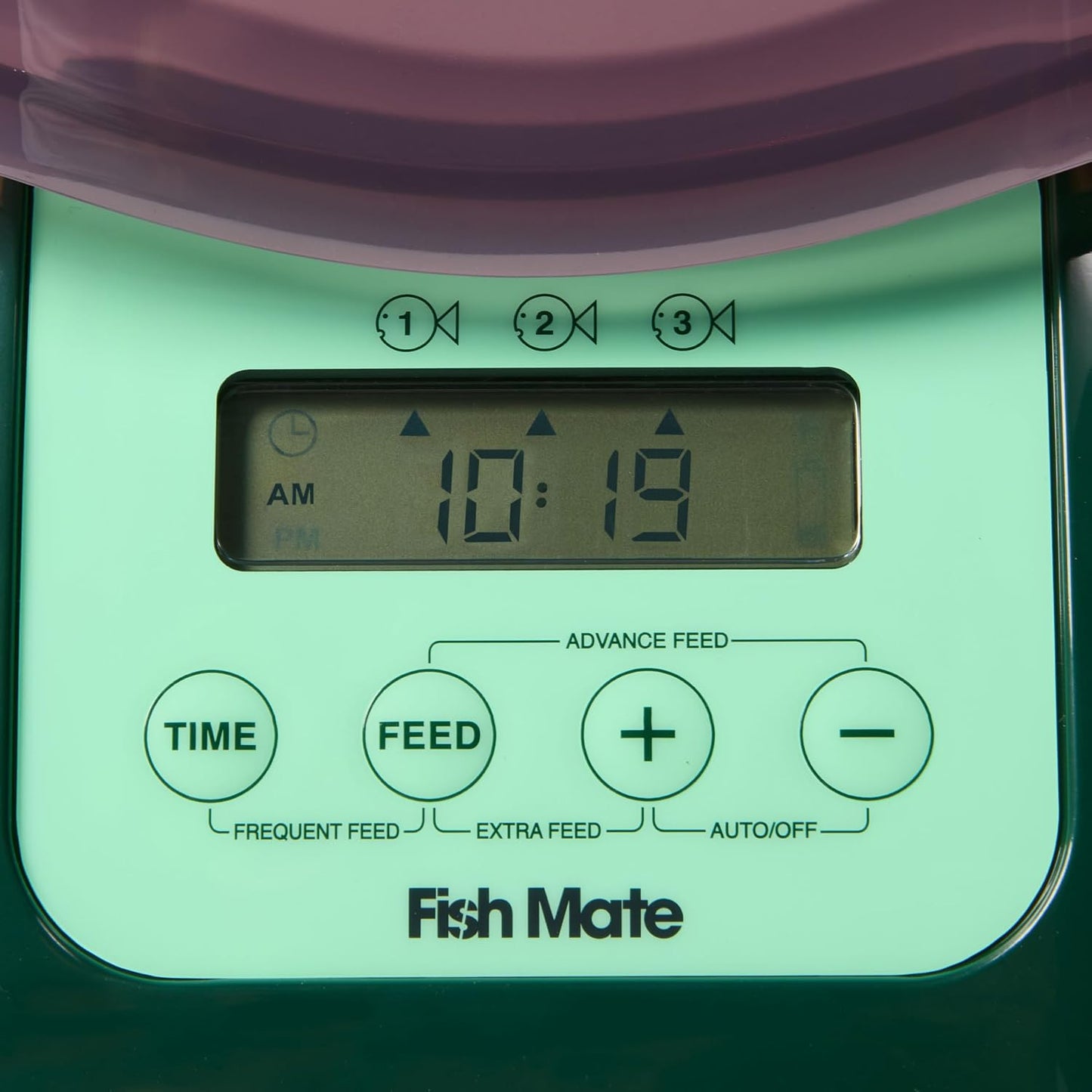 Fish Mate P7000 automated pond infrastructure installed securely beside a garden water body.
