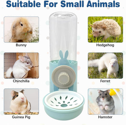 kathson Rabbit Water Dispenser for Cage 17 Oz Hanging Guinea Pig Water Bottle No Drip Gravity Automatic Bunny Water Bottle No Leak Small Animal Water Bottle for Chinchilla Ferret Hamster(Light Blue) - Image 6