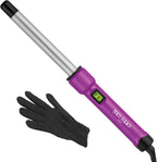 Bed Head Curlipops 0.75 inch tourmaline ceramic styling iron front view showing the purple clamp-free barrel.