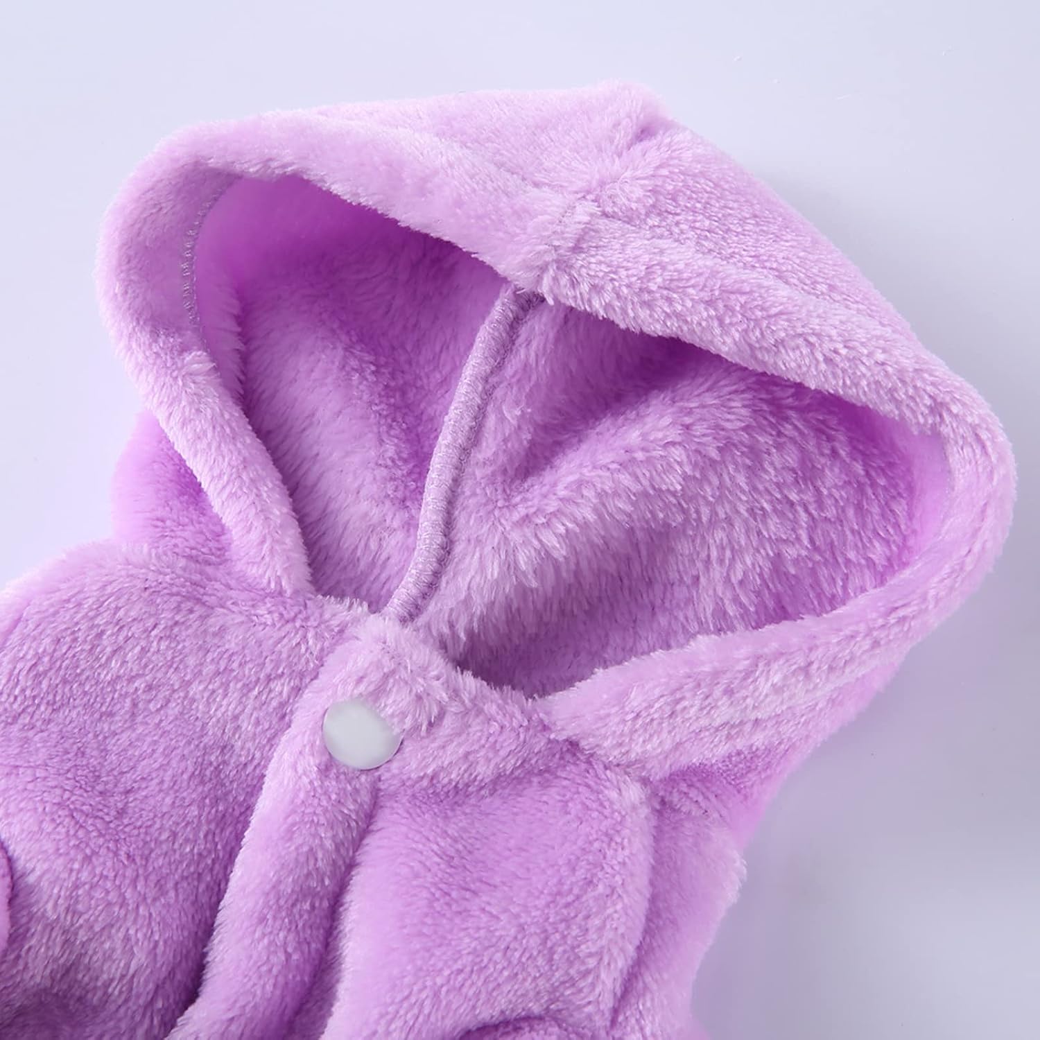 Petyoung hooded pet bathrobe back view with sash