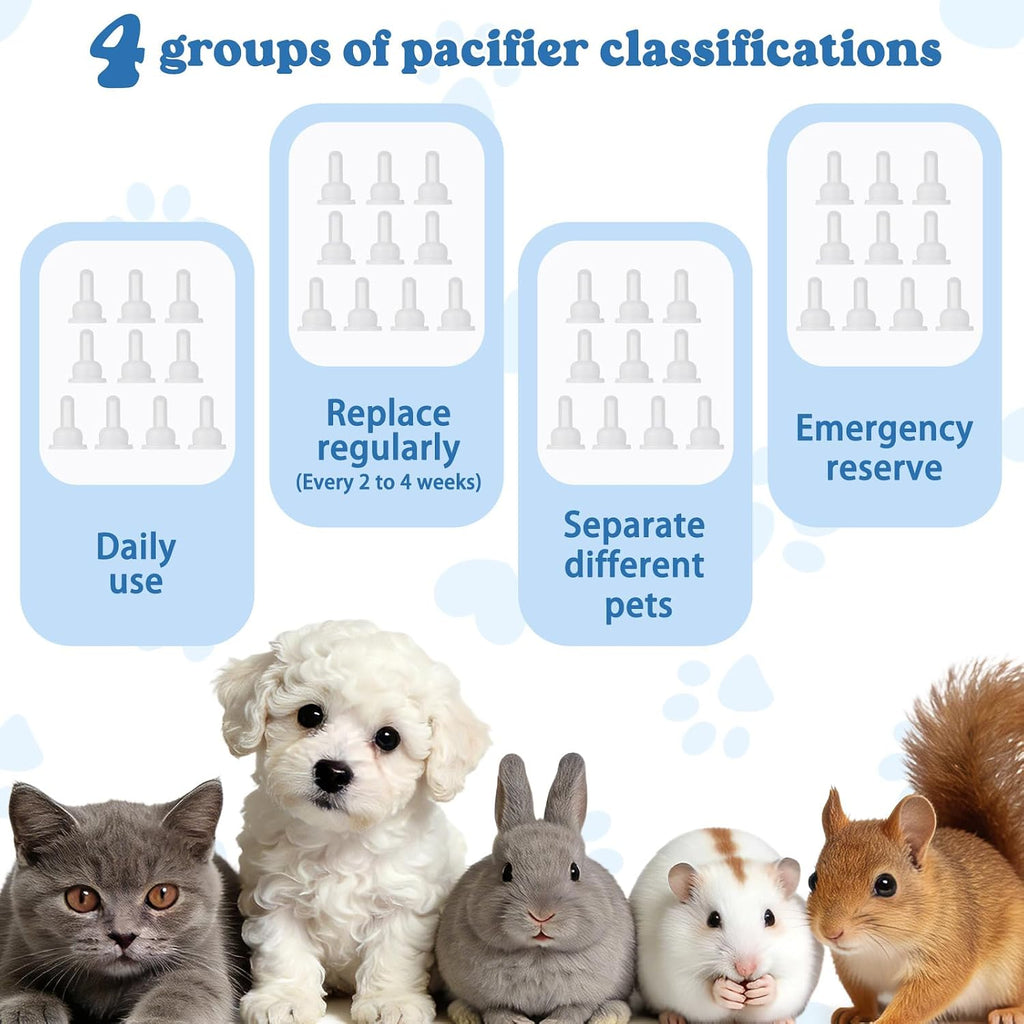A syringe equipped with a Homoyoyo small pet nursing nipple for hand feeding newborn puppies