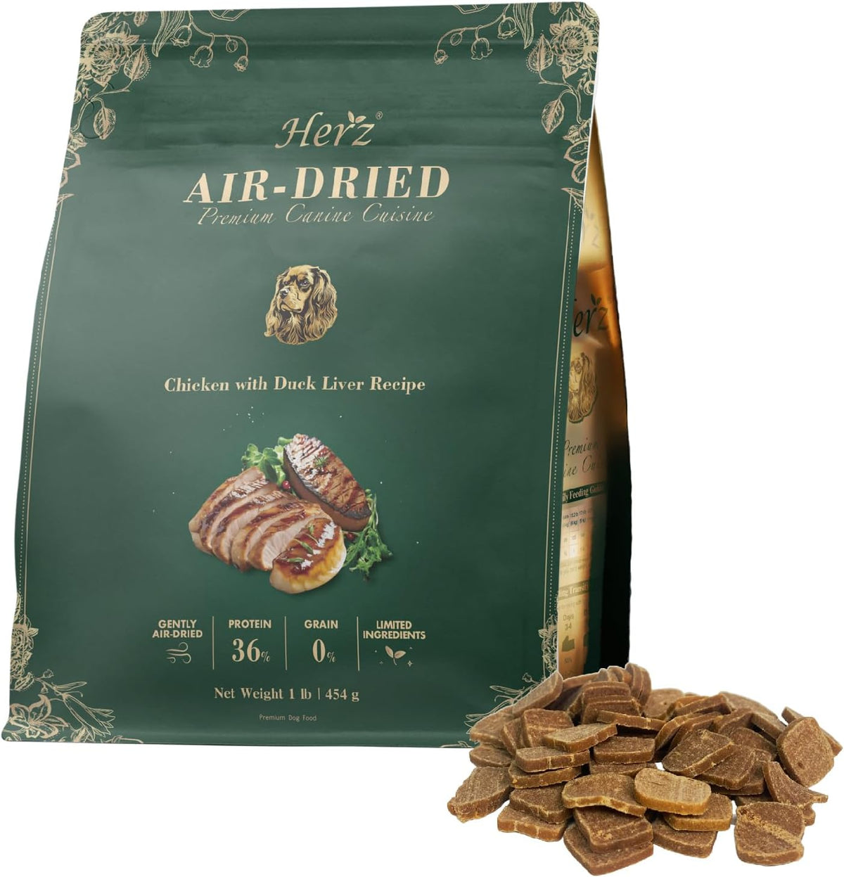 Herz Air-Dried Dog Food Chicken & Duck Liver Recipe 2.2 lb, All-Natural, High-Protein, Grain-Free, Limited Ingredients, Complete & Balanced, Premium Canine Cuisine - Image 9