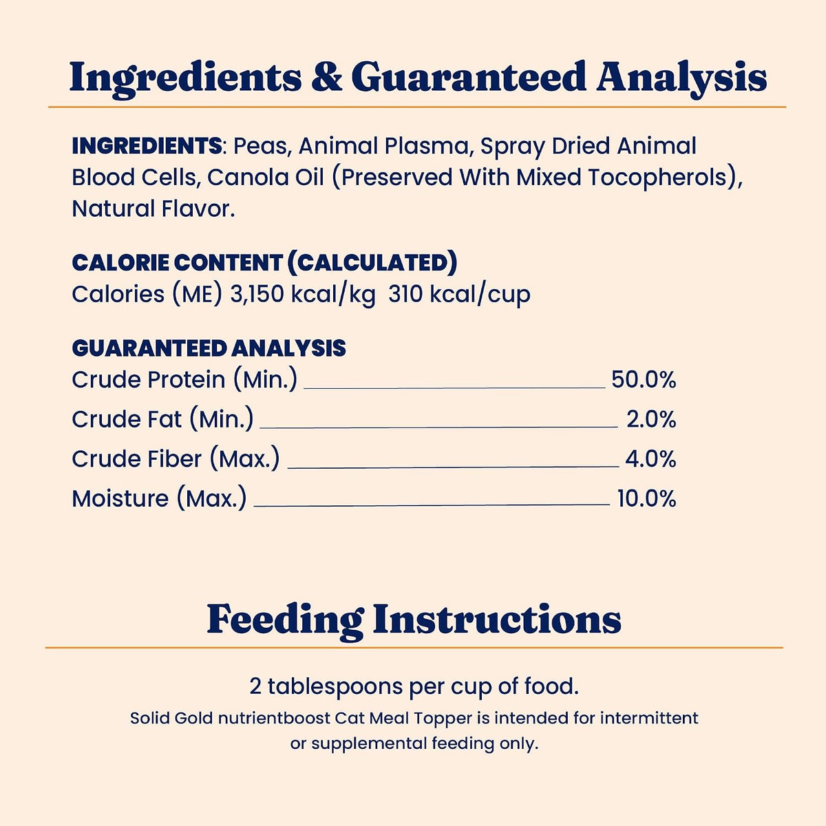 Solid Gold NutrientBoost(TM) Cat Food Toppers for Cats - High Protein Meal Topper & Crunchy Cat Treats for Indoor Cats w/Vitamins, Minerals & Amino Acids for Gut Health & Immune Support - All Ages - 1lb - Image 9