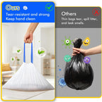 Decalare 120 count cat litter liners neatly folded and pre separated inside the packaging.