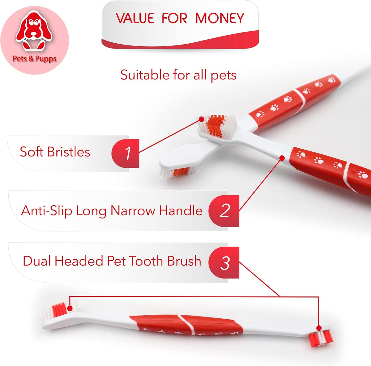 Pet dental care product for medium and large breeds
