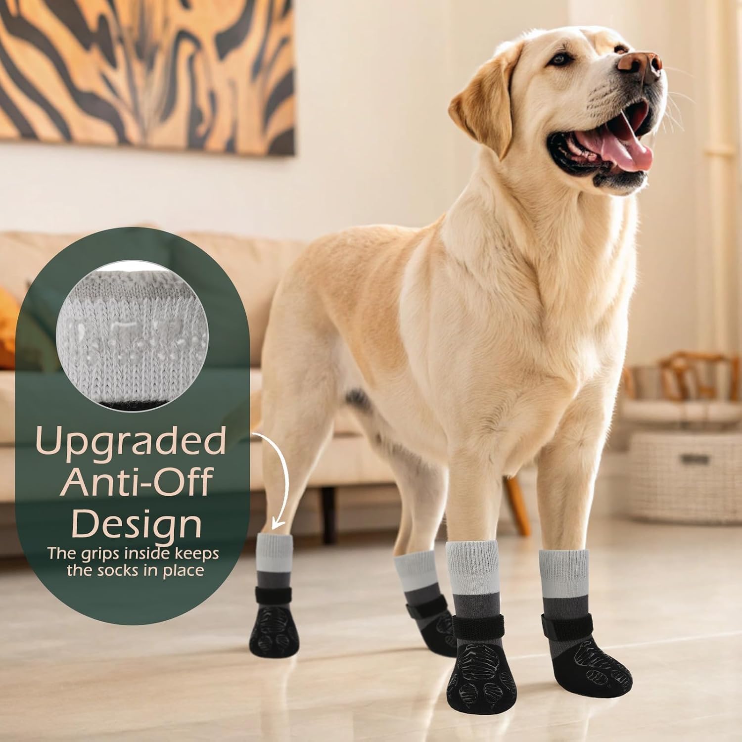 Breathable cotton fabric texture of dog socks