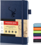 molekaus Password Book with tabs Password Keeper with Extra Password Space to Change Password. Medium Size Password Notebook for Home or Office for Internet Log In, 5.3 * 7.7in Light blue - Image 12