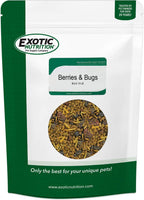 Exotic Nutrition Berries And Bugs nutritional information panel