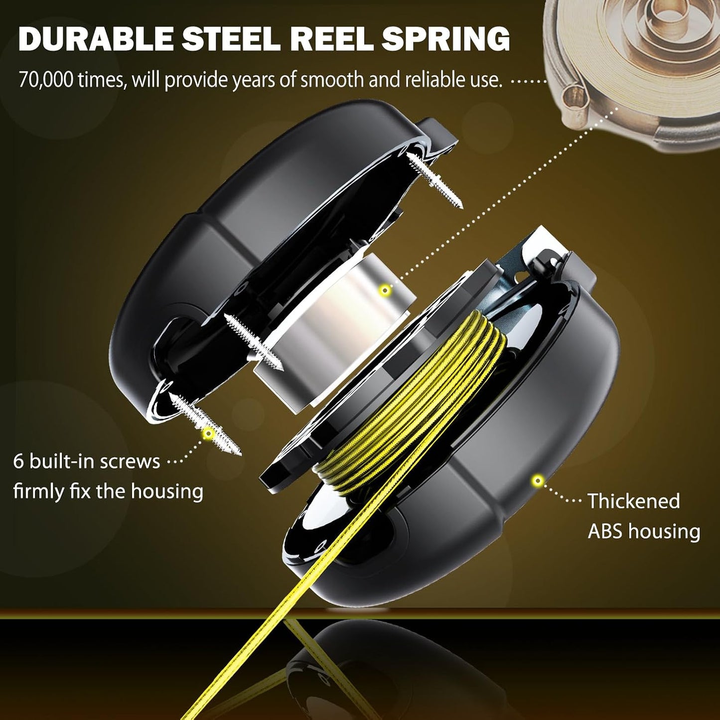 Heavy duty PVC coated steel cable for large dogs outdoor use