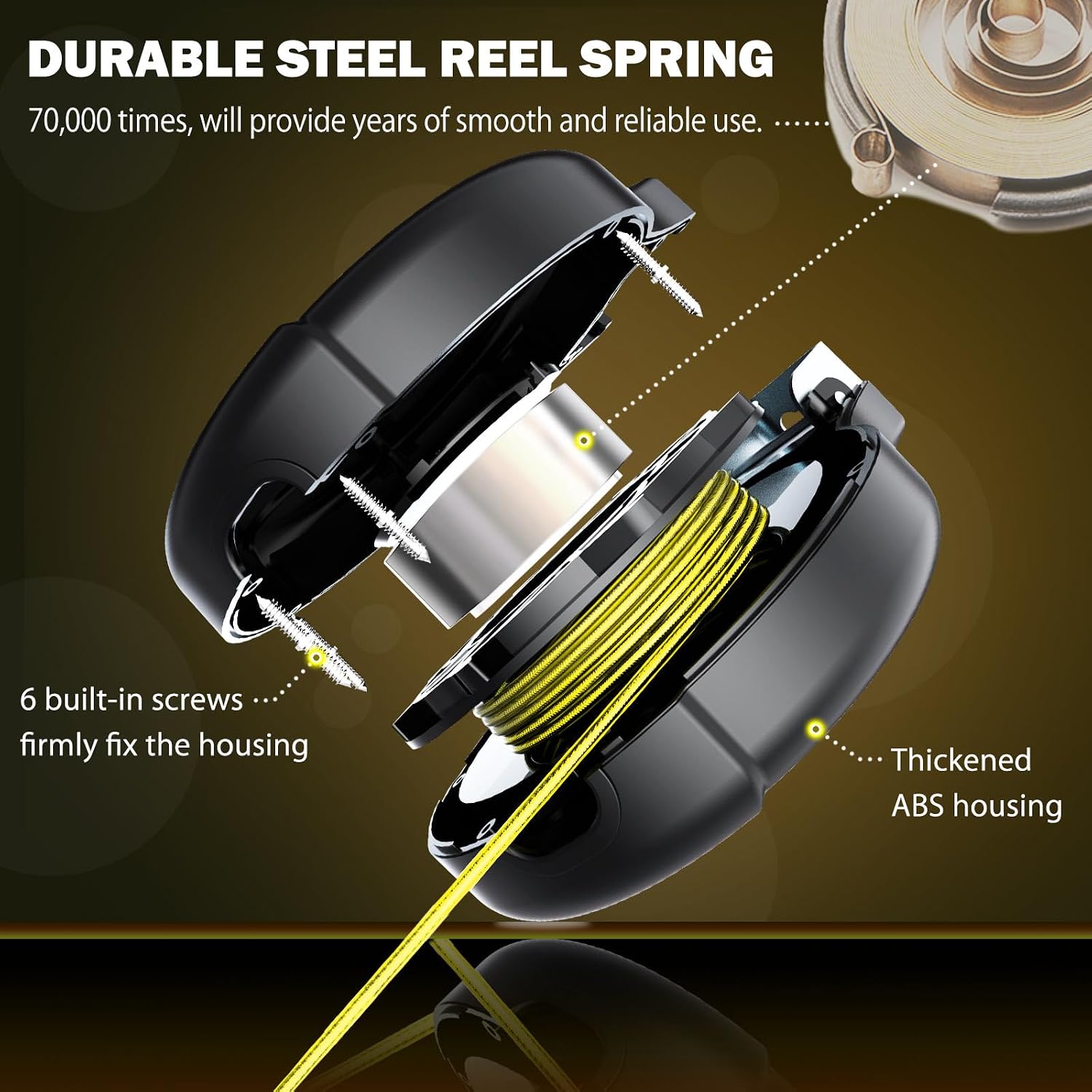 Heavy duty PVC coated steel cable for large dogs outdoor use