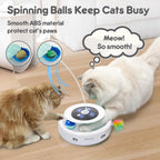 Durable ABS plastic ORSDA cat toy package contents including replacement attachments