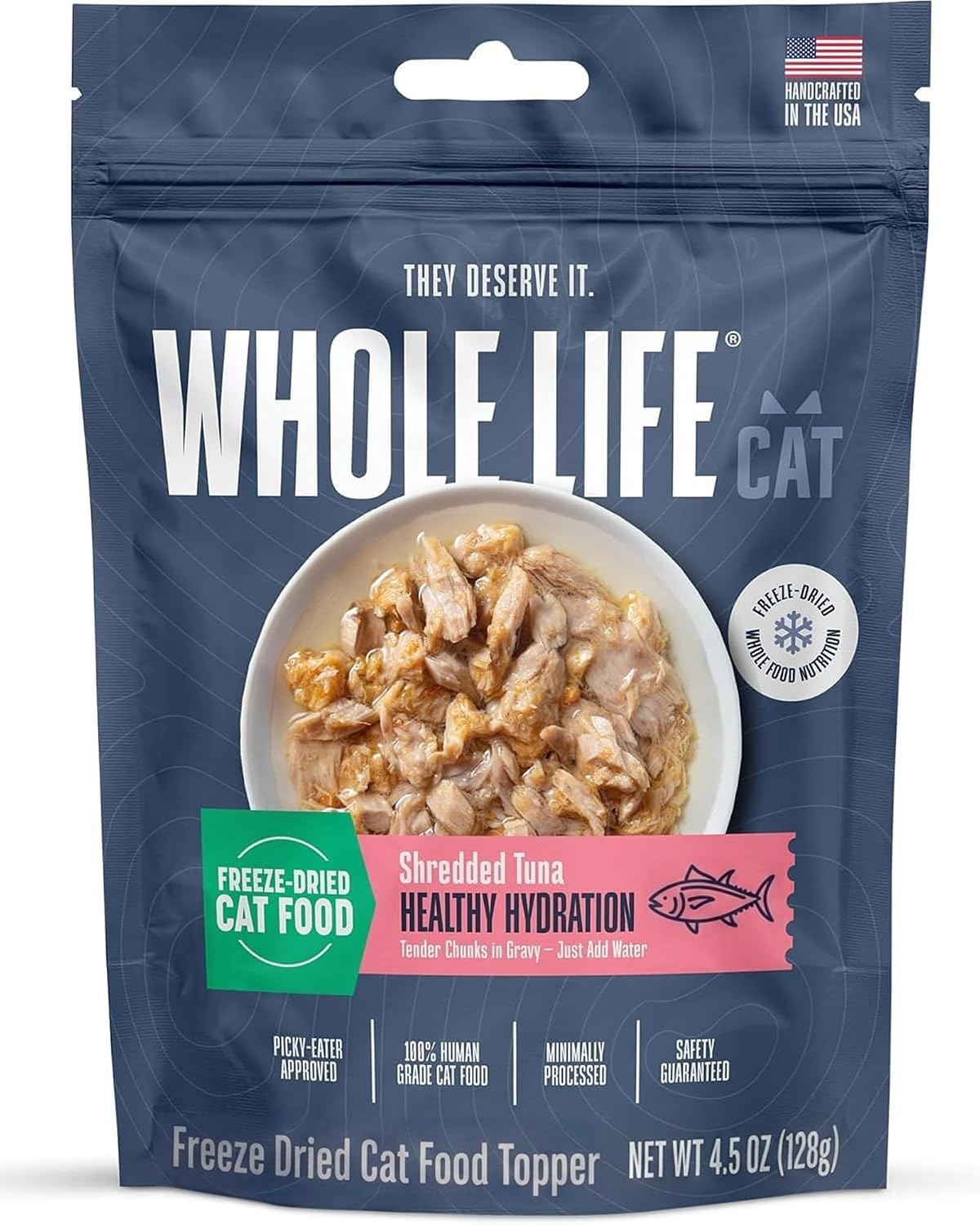 Whole Life Cat Freeze Dried Cat Food - Human-Grade Wet Food Toppers, Snacks & Lickable Treats, Instantly Hydrating Natural Broth Just Add Water - Shredded Chicken, 4.5 Oz - Image 10