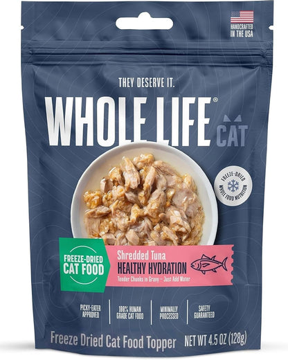 Whole Life Cat Freeze Dried Cat Food - Human-Grade Wet Food Toppers, Snacks & Lickable Treats, Instantly Hydrating Natural Broth Just Add Water - Shredded Chicken, 4.5 Oz - Image 10